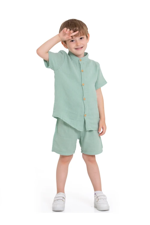 Hakim Yaka Gömlekli Takım 9130