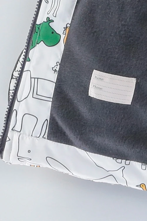 Hayvan Desenli Erkek Bebek Mont 51313