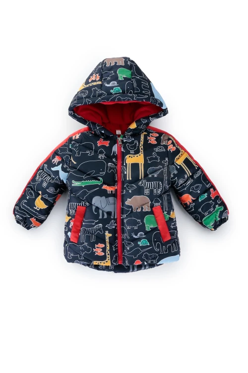 Hayvan Desenli Erkek Bebek Mont 51313