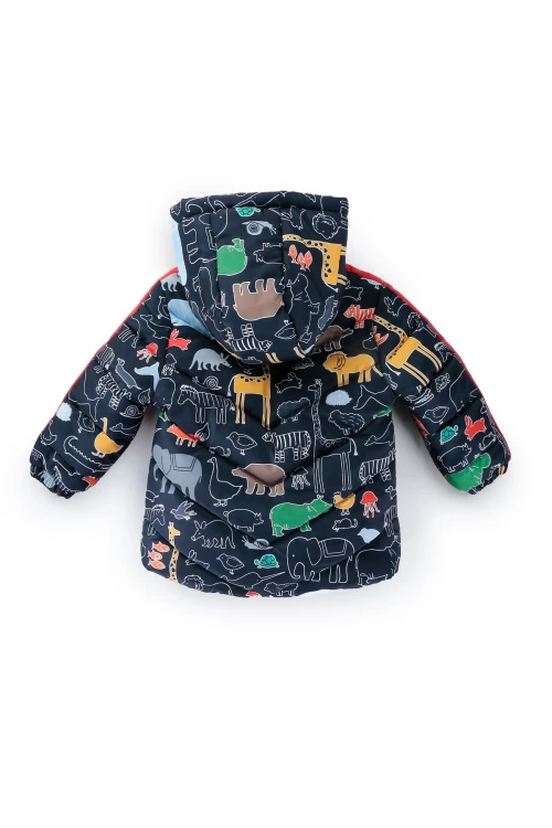 Hayvan Desenli Erkek Bebek Mont 51313