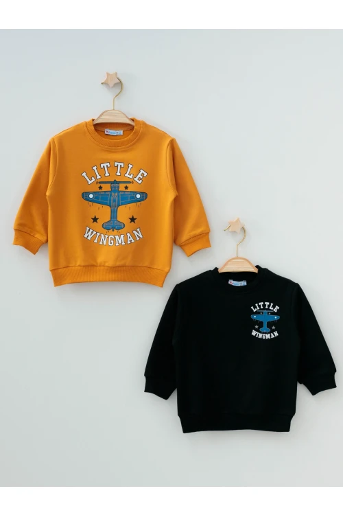 Helikopter Baskılı Sweat 54259