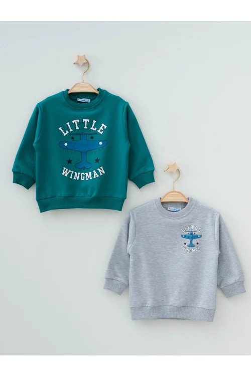 Helikopter Baskılı Sweat 54259