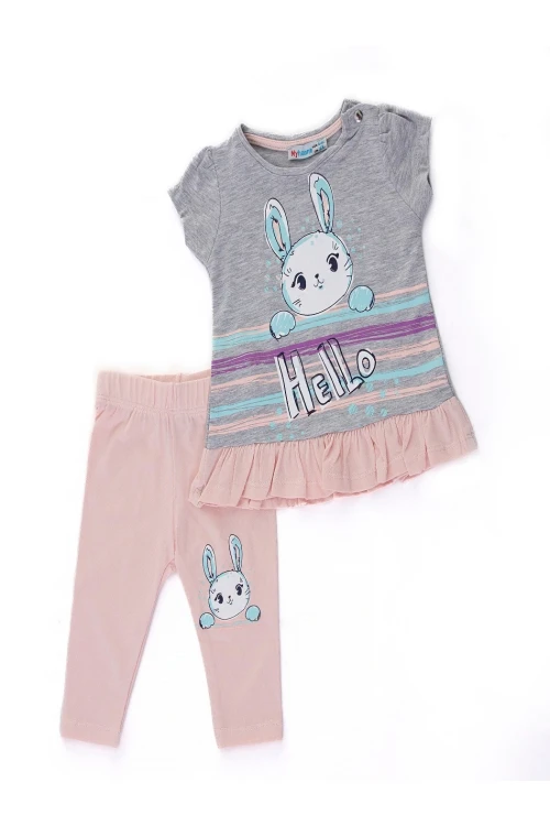 Hello Tavşan Baskılı 2li Takım 66101