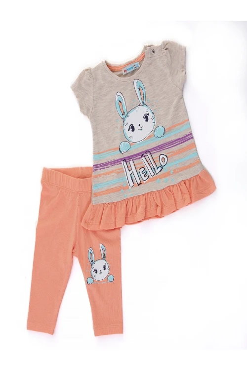 Hello Tavşan Baskılı 2li Takım 66101
