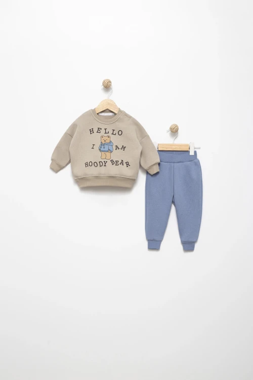 Hoddy Bear Baskılı Takım 15847