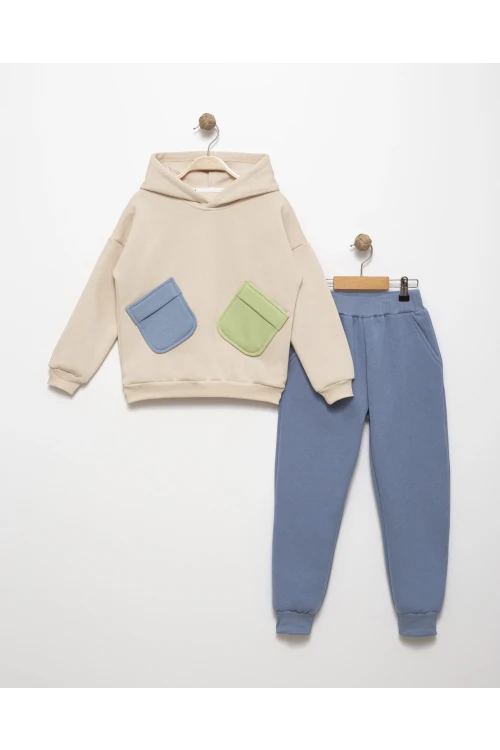 İki Cepli Erkek Çocuk Takım 16004