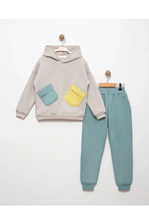 İki Cepli Erkek Çocuk Takım 16004