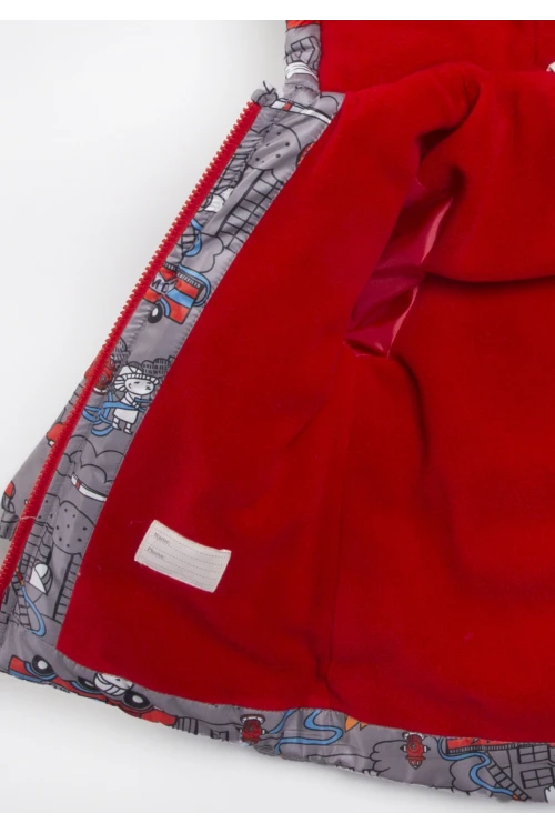 İtfaiye Desenli Erkek Bebek Mont 22325