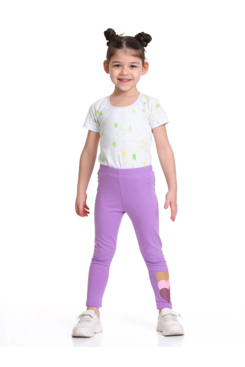 Kalp Baskılı 2 li Tayt 54873