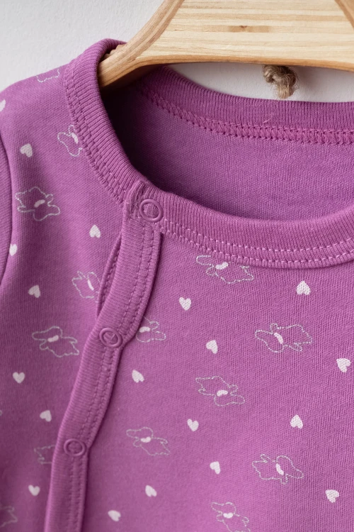 Kalp Desenli Kız Bebek Verev Tulum 1002