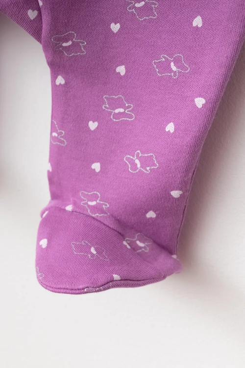 Kalp Desenli Kız Bebek Verev Tulum 1002