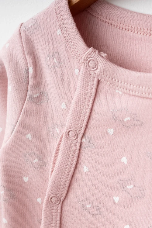 Kalp Desenli Kız Bebek Verev Tulum 1002