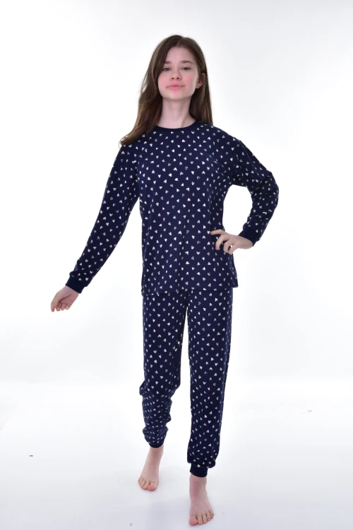 Kalp Desenli Pijama Takımı 21245