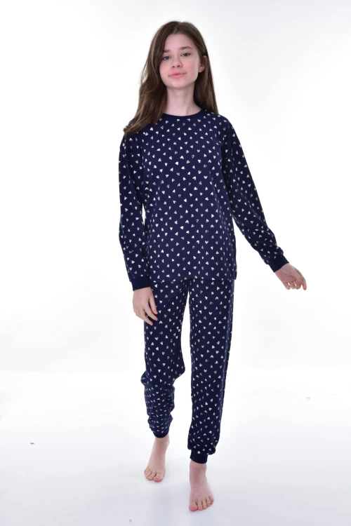 Kalp Desenli Pijama Takımı 21245
