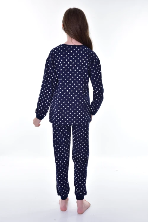 Kalp Desenli Pijama Takımı 21245