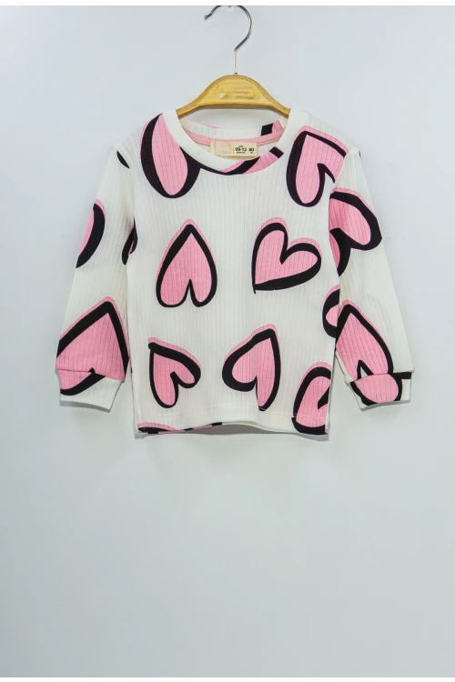 Kalp Desenli Pijama Takımı 23222