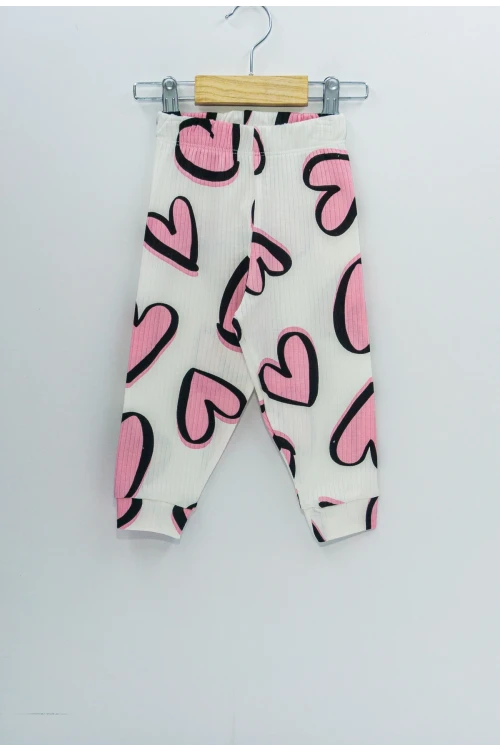 Kalp Desenli Pijama Takımı 23222