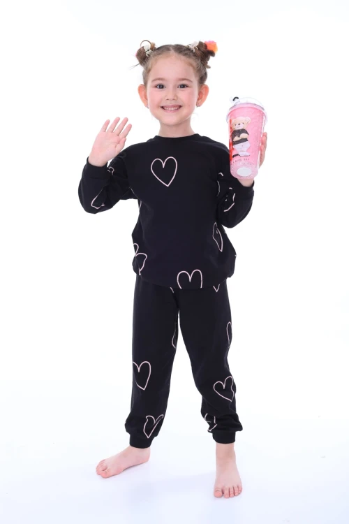 Kalp Desenli Pijama Takımı 31208