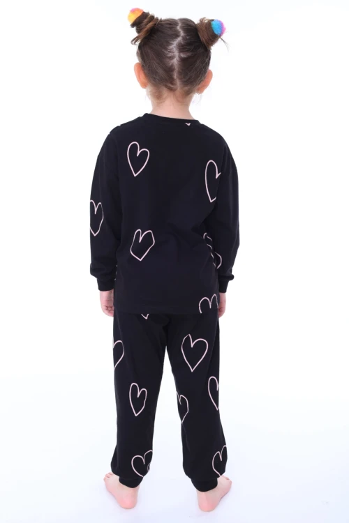 Kalp Desenli Pijama Takımı 31208