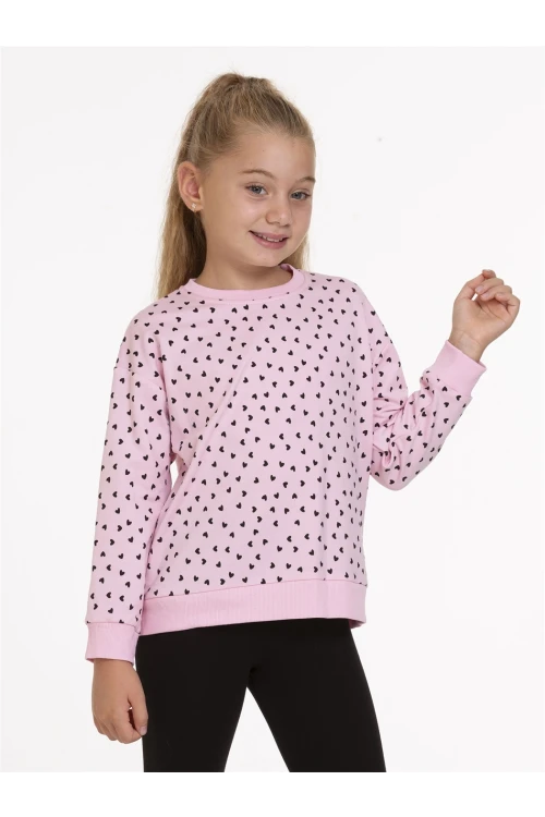 Kalp Desenli Sweat 54756