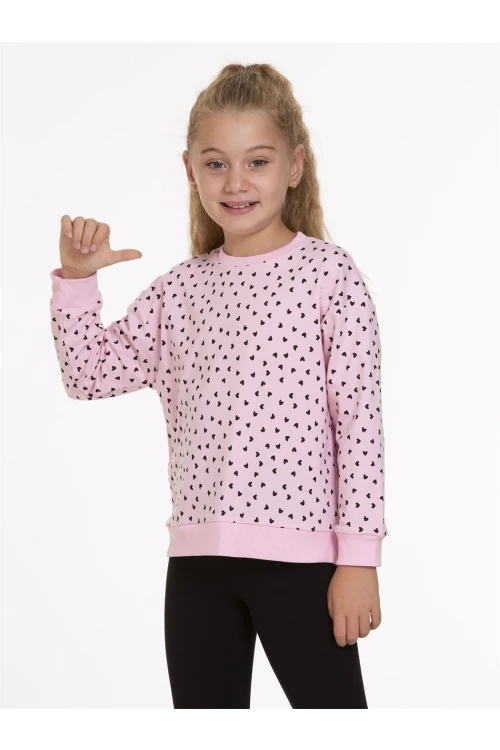 Kalp Desenli Sweat 54756