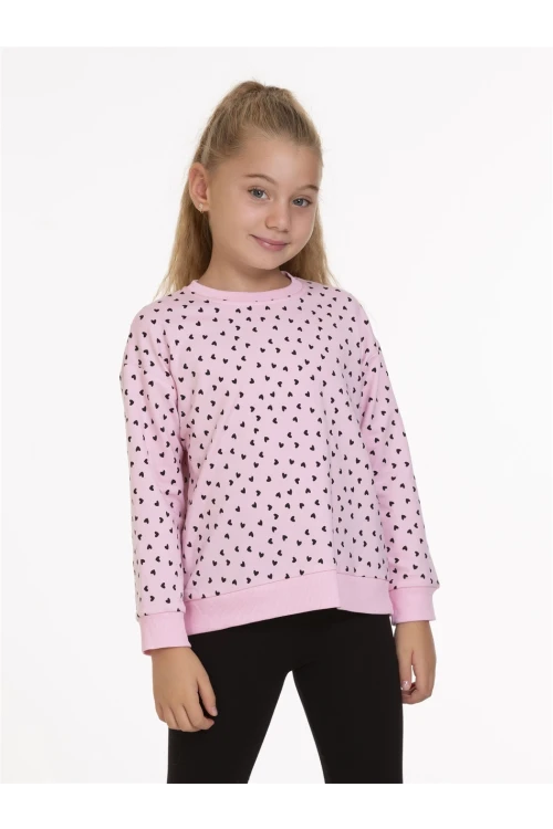 Kalp Desenli Sweat 54756