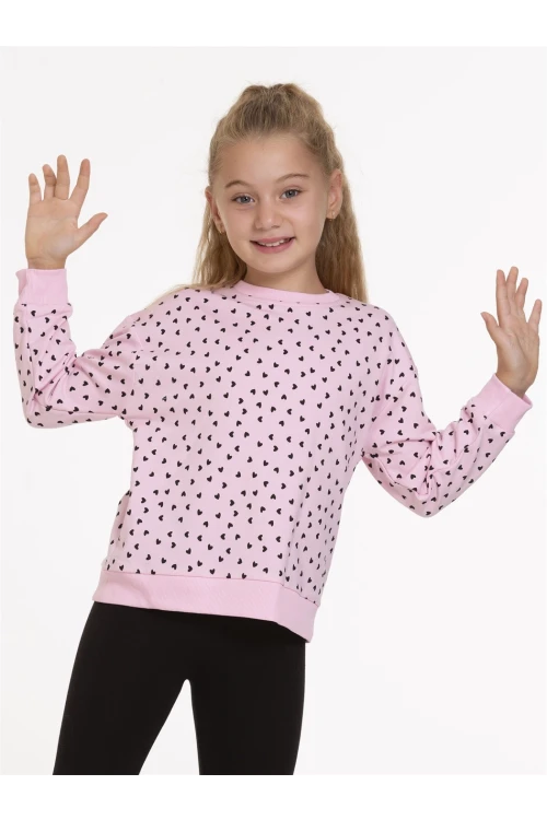 Kalp Desenli Sweat 54756