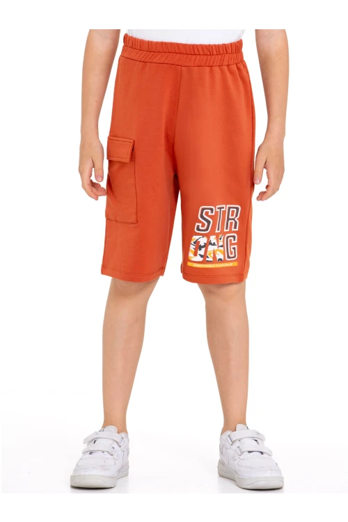 Kargo Cepli Strong Baskılı Şort 73654