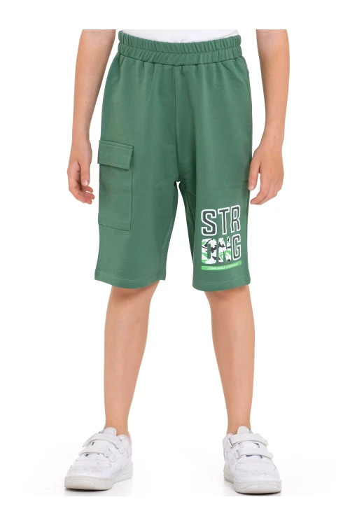 Kargo Cepli Strong Baskılı Şort 73654