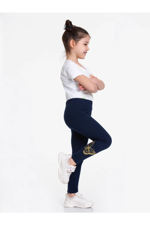 Kelebek Baskılı 2li Tayt 54875