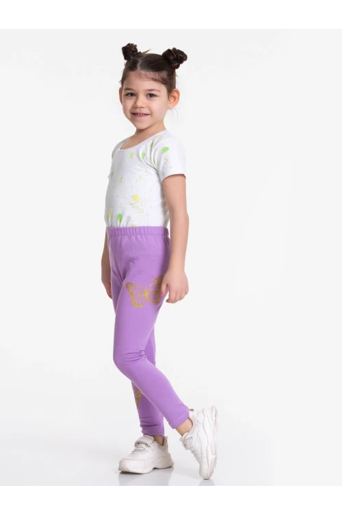 Kelebek Baskılı 2li Tayt 54875