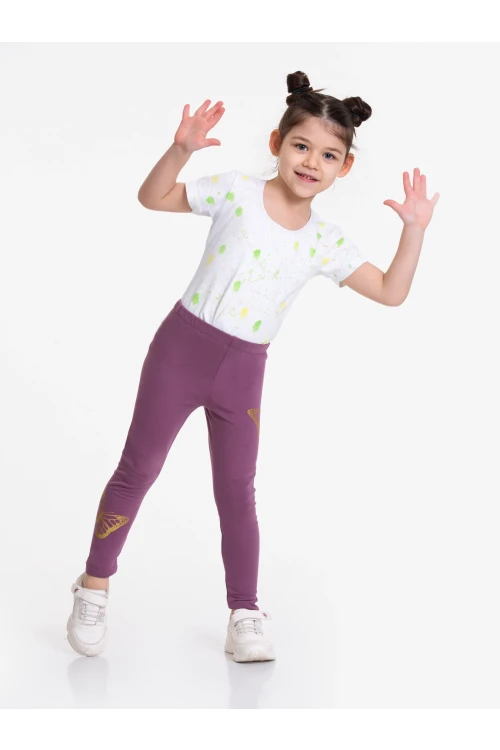 Kelebek Baskılı 2li Tayt 54875