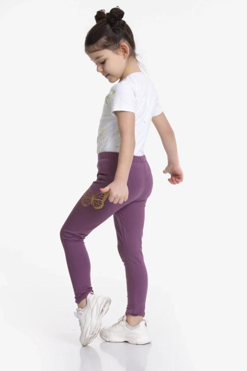 Kelebek Baskılı 2li Tayt 54875