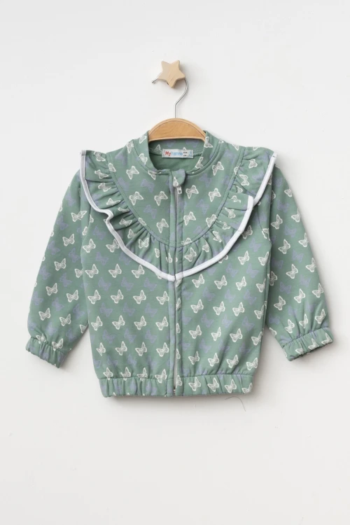 Kelebek Baskılı Hırka 54365