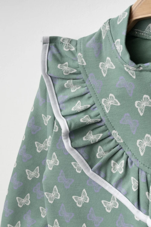 Kelebek Baskılı Hırka 54365