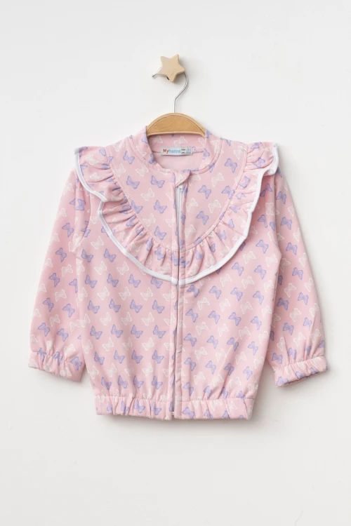 Kelebek Baskılı Hırka 54365