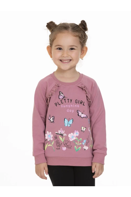 Kelebek Baskılı Sweat 54351