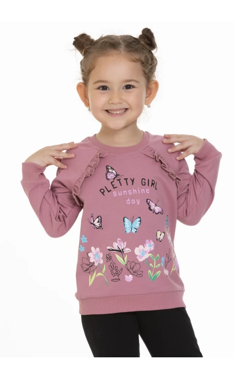 Kelebek Baskılı Sweat 54351