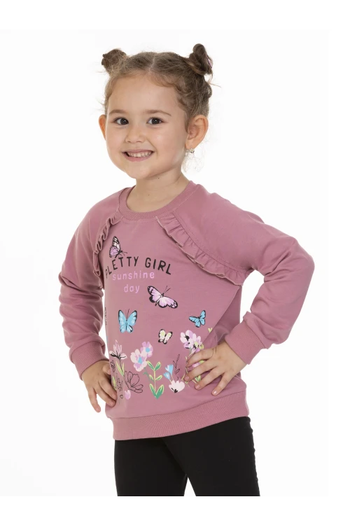 Kelebek Baskılı Sweat 54351