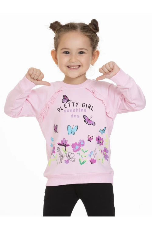 Kelebek Baskılı Sweat 54351