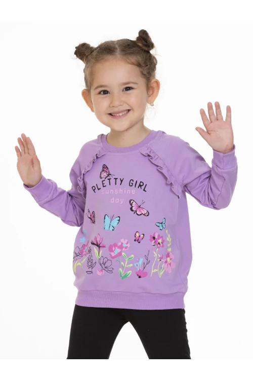 Kelebek Baskılı Sweat 54351