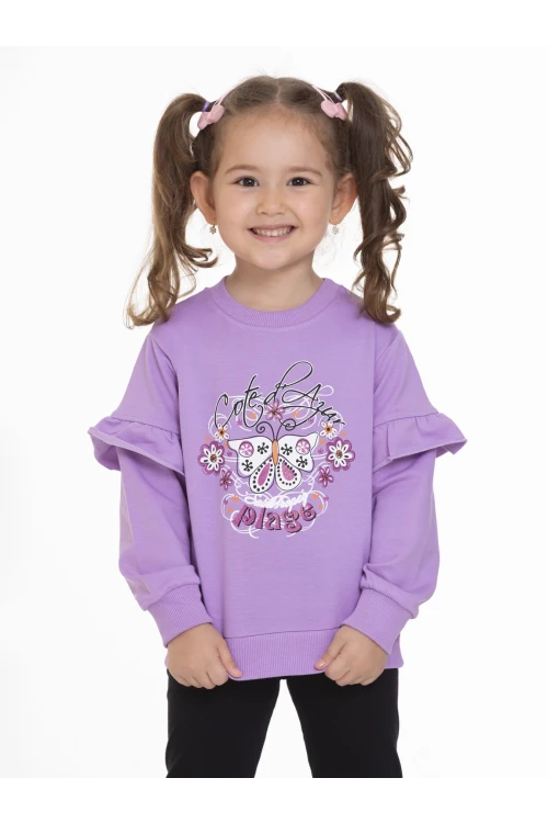 Kelebek Baskılı Sweat 54353