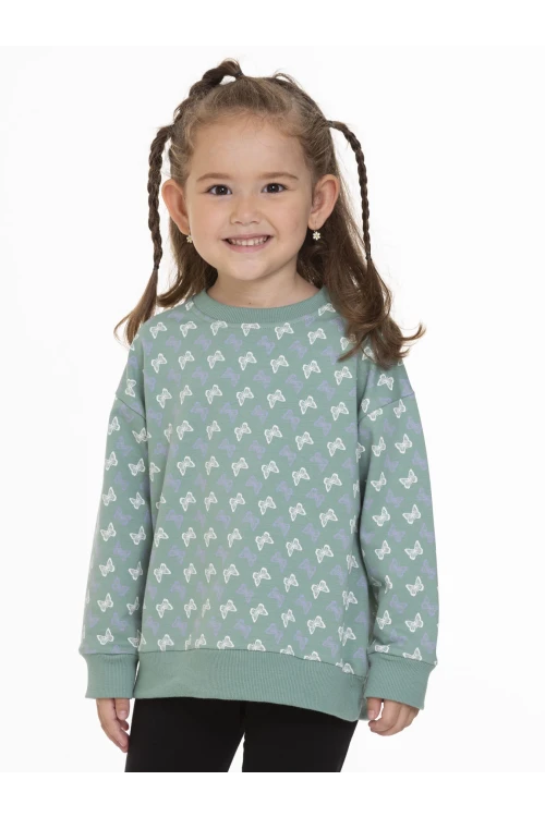 Kelebek Baskılı Sweat 54755