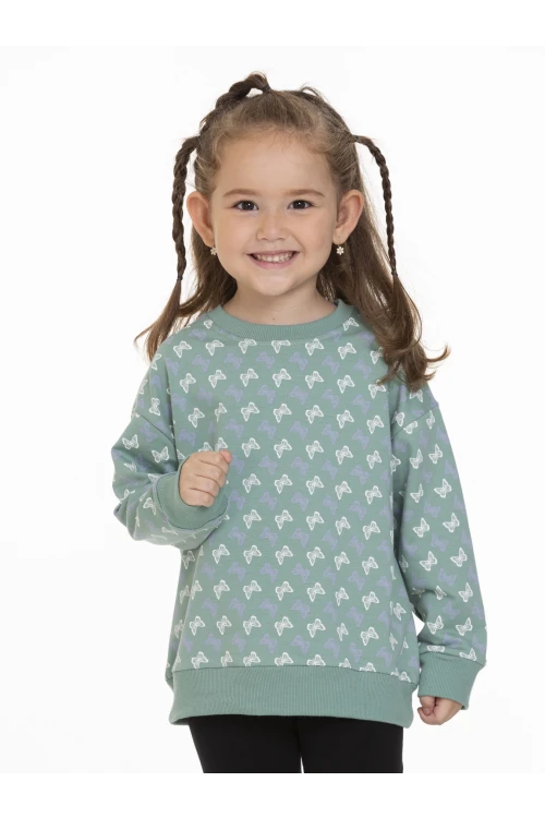 Kelebek Baskılı Sweat 54755