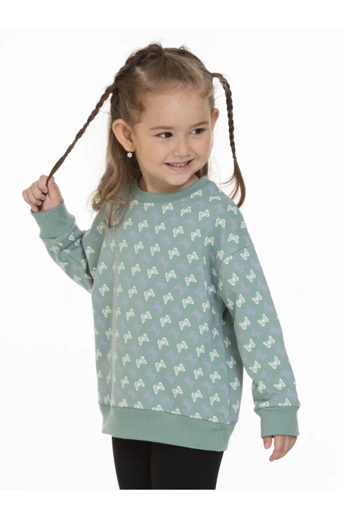 Kelebek Baskılı Sweat 54755