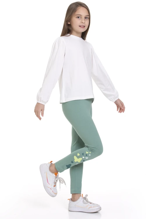 Kelebek Baskılı Tayt 54881