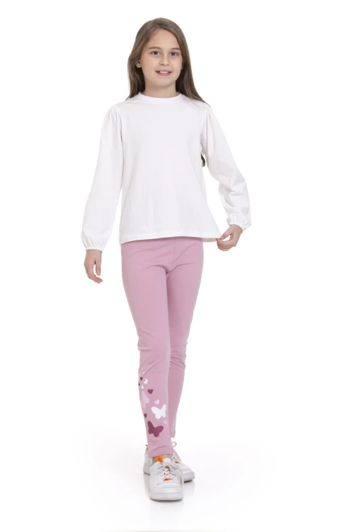 Kelebek Baskılı Tayt 54881