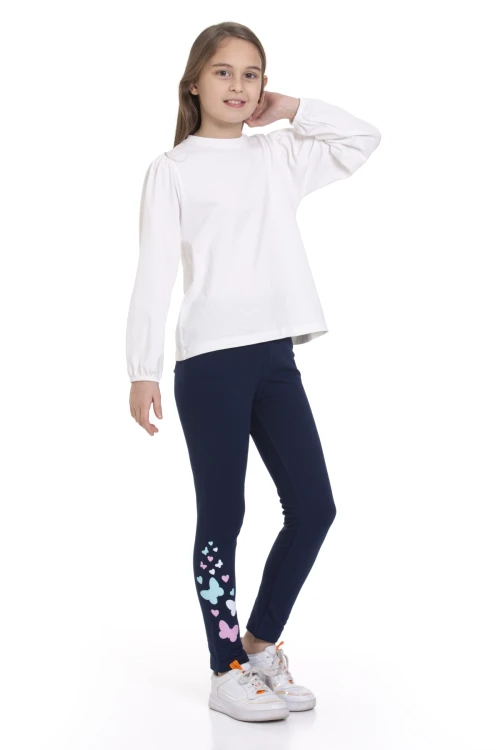 Kelebek Baskılı Tayt 54881