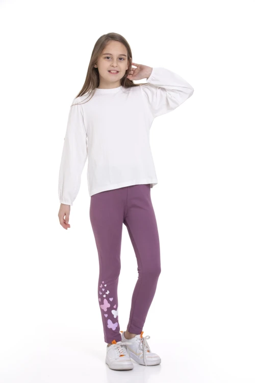 Kelebek Baskılı Tayt 54881