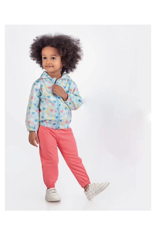 Love Baskılı Yağmurluklu Takım 6151